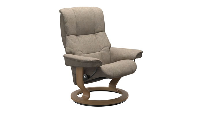 Stressless Mayfair Recliner Classic Base in Clover Funghi Fabric